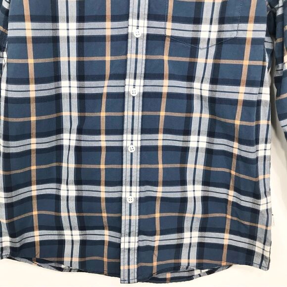 The North Face Blue Plaid 100% Cotton Button Up Long Sleeve Shirt - Picture 3 of 16